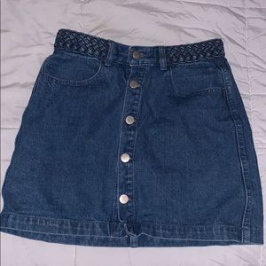 Blue jean skirt
